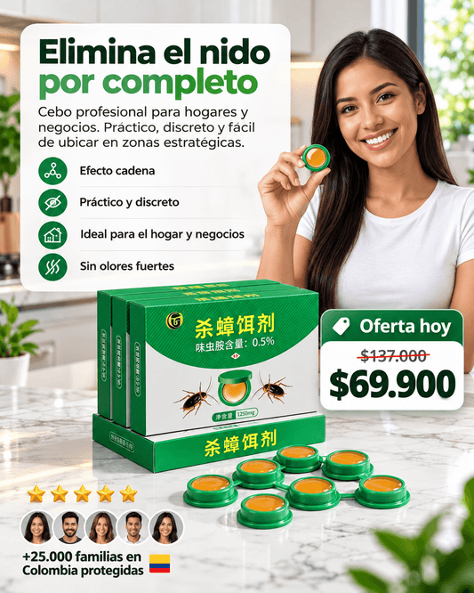 CEBO PARA CUCARACHAS x 12 UNIDADES