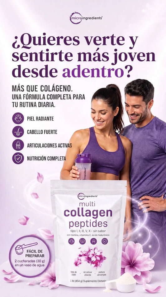 Collagen Peptides 5 Tipos | 454 Gramos